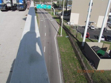 Where the accident occurred on Interstate 4. (Florida Highway Patrol)
