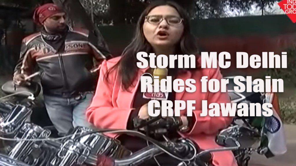 Storm MC Delhi rides for Slain CRPF Jawans