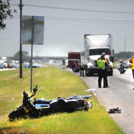 Motorcycle wreck in texas