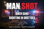 Biker in gang got shot.